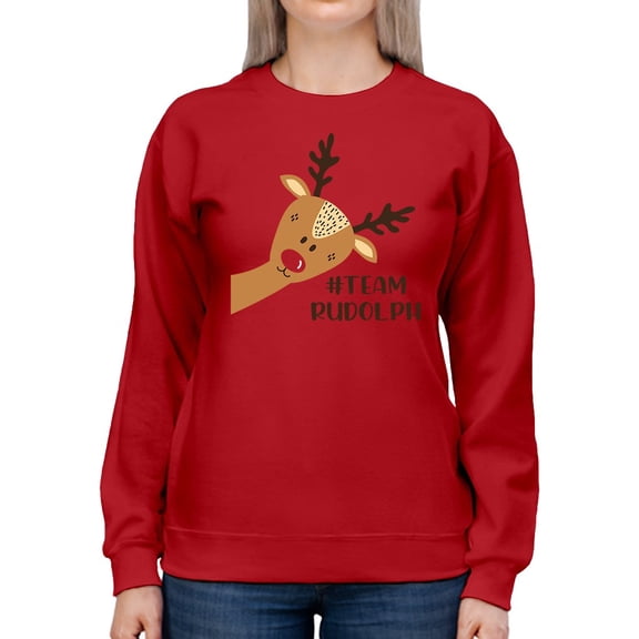 Team Rudolph Women Sweatshirt, Female Medium