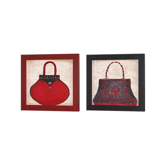 Great Art Now Paris Clutch by Gina Ritter 2 Piece Canvas Art Set Each 14"W x 14"H