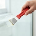 thumbnail image 3 of Metal Spatula Cleaning Scrapers for Ovens Stoves Induction Freezer Stainless Scraper Corner Seam Tools with Plastic Handle Kitchen,Black,5.12*1.26 inch, 3 of 9
