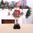 thumbnail image 4 of Cateissary Lint Christmas Doll Portable Adorable House Living Room Restaurant Showcase Elemento de Navidad Decoración Regalo de cumpleaños Kits de decoración para fiestas Muñeco de nieve, 4 of 6