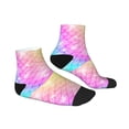 thumbnail image 3 of Bingfone Fish Scale Design Patterned Men'S Women'S Casual Cotton Socks, 3 of 9