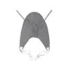 Invacare Premier Full Body Universal High Sling for Patient Lifts, 500 lb. Weight Capacity, Polyester Fabric, Small, 2483777