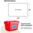 thumbnail image 4 of shiyou-Large Bin Labels for Storage Bins (50 6x4) Storage Bin Labels - Pantry Labels - Labels for Organizing - Removable Labels for Storage Bins Craft Organization - Moving Labels for Boxes (Blue), 4 of 4