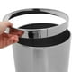 thumbnail image 5 of Bote de basura redondo, papelera de acero inoxidable, contenedor de basura, cubo de basura para baño, 5 of 5