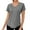 Gray, variant on Jalioing Women's Workout T Shirt Breathable Loose Short Sleeve Athletic Shirts V Neck Quick Dry Sport Tees