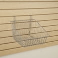 thumbnail image 4 of Econoco's Black Sloped-Front Metal Wire Basket for Slatwall, Pegboard or Gridwall - Pack of 6 (BLACK), 4 of 5