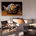 thumbnail image 6 of A Teapot Designed To Look Like An Urban Landscape Canvas Poster Bedroom Decor Sports Landscape Office Room Decor Gift,Frame-style,08x12inch(20x30cm), 6 of 8