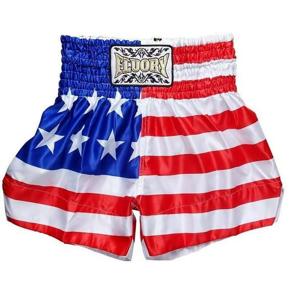 Fluory MMA Fight Shorts Combat training clothing Muay Thai Kick Boxing Sports Pants Boxing Clothing Men's Fighting Print Pants