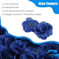 thumbnail image 4 of Flores Artificiales Cabezas de Rosas Seda, 50 Piezas para DecoracióN áLbum Ropa Sombrero, Boda ( Oscuro), 4 of 5