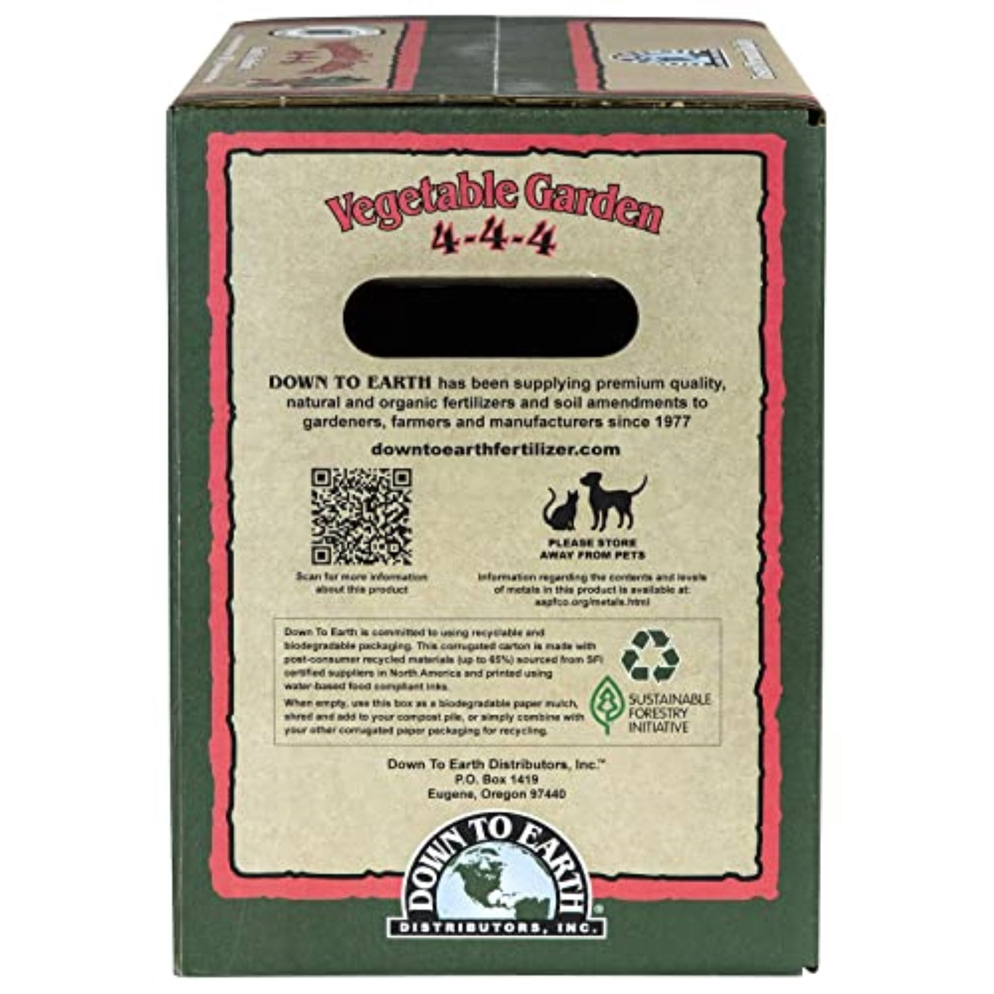 BFG Supply Vegetable Garden Organic Fertilizer 4-4-4 Granules - 15 lbs Box — Outdoor & Indoor Plant Use, Easy Application