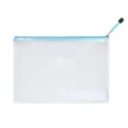 thumbnail image 3 of Bolsa de malla con cremallera, impermeable, de plástico, para documentos, multiusos, para viajes, almacenamiento, electrodomésticos de oficina, bolsas para organizar el hogar, 3 of 5