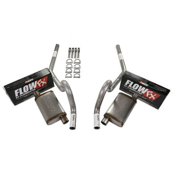 64-72 GM A Body Car 2.5" Dual Exhaust Kit Flowmaster Flow FX Rear Exit No Tip