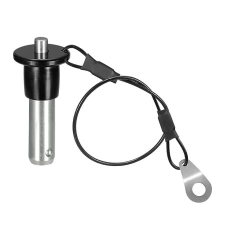 

Uxcell Ball Lock Pins 304 Stainless Steel Grip Push Button Locking Quick Release Pin with 24cm Wire 12mm to 25mm
