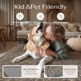 thumbnail image 6 of BERTHMEER 8'x10' Area Rugs for Living Room Bedroom Vintage Brown Carpets Kitchen Office Machine Washable Farmhouse Dining Room Oriental Rugs Non Slip Traditional Distressed Rugs, 6 of 9