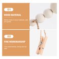 thumbnail image 3 of GOOHOCHY Hanging Photo Frames White Wood Beads Photo Clips Memory Sharing 1Pack, 3 of 8
