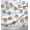Tawny Brown, variant on Soimoi Polyester Crepe Fabric Tree Block Decor Fabric Printed Yard 42 Inch Wide