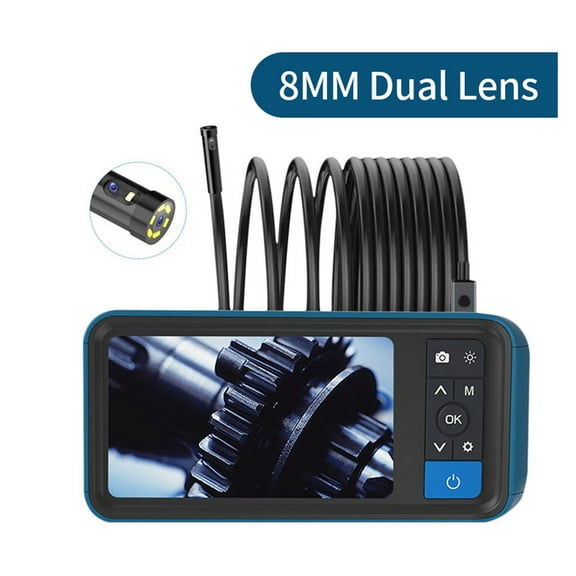 1080P HD Endoscope Camera MS450 Dual Lens Borescope with 4.5"IPS Screen 8 mm Borescope Sewer Camera with 32GB Card Carrying Case , User-Friendly Borescopes