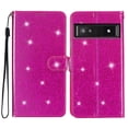 thumbnail image 1 of Compatible avec Google Pixel 7A Étui Portefeuille Pailleté avec Poche pour Carte, 1 of 5