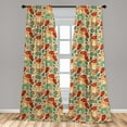 thumbnail image 5 of Ambesonne Floral Curtains, Girls Cats and Birds, Pair of 28"x95", Multicolor, 5 of 5