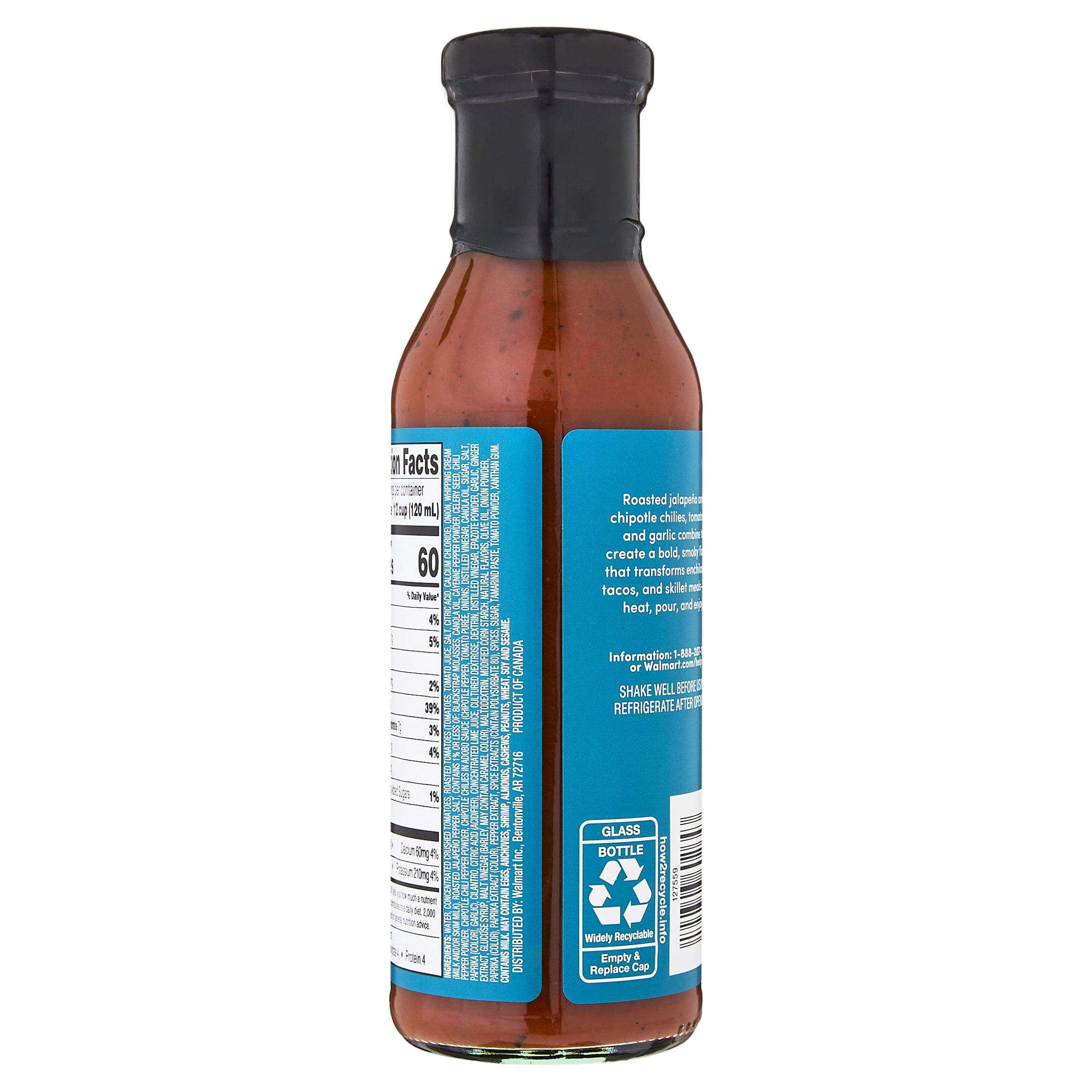 (4 pack) bettergoods Roasted Red Enchilada Cooking Sauce, 11.8 fl oz Bottle