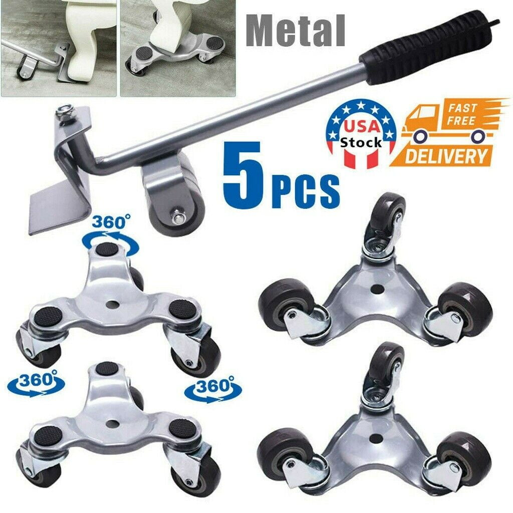 Heavy Furniture Moving System Lifter Kit with 4Pcs Slider Pad Roller Move Tool