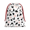thumbnail image 3 of Super Soft Fabric Gift Bag Contraction Free Bag Mouth Pull Rope Design Red Ribbon Mouth For The Festival Simple Cow-Print Pattern1_2 Small, 3 of 8