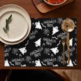 thumbnail image 4 of Halloween Ghosts Summer Placemats Table Placemats Set Of 6-Linen Kitchen Washable Placemats Table Mats 11.8"x17.7" Non-Slip Heat Resistant, 4 of 5