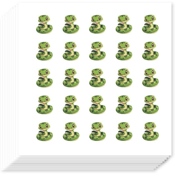 500Pcs Self-Adhesive Planner Stickers Cartoon Snake Stickers Animal Themed Decals