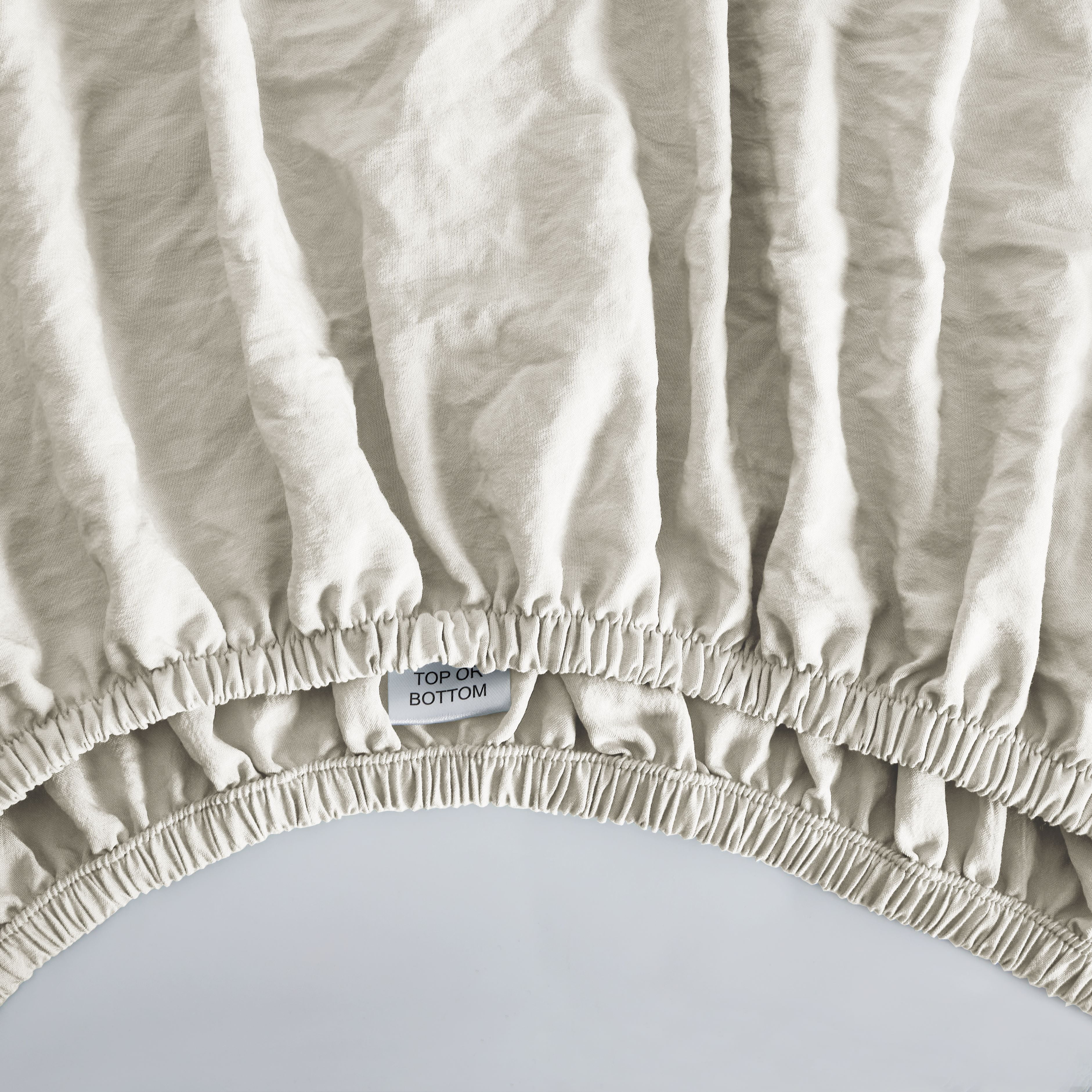 Mainstays Washed Ultra Soft Microfiber Bed Sheet Set, King, Papyrus Biege, 4 Piece