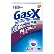 Gas-X Maximum Strength Gas Relief Softgels With Simethicone 250 Mg - 30 Count