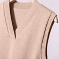 thumbnail image 6 of Ashirexll Sweaters for Women Trendy, Pullover Sweaters for Women, Womens V-Neck Knit Vest Sleeveless Layering Piece Fall Winter Chunky Sweater, 6 of 7