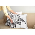 thumbnail image 3 of Ambesonne Black White Throw Pillow Cover 2 Pack, Watercolor Tree Branch, 24", Charcoal Grey and White, 3 of 6