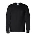 thumbnail image 2 of Gildan - Ultra Cotton Long Sleeve Pocket T-Shirt - 2410 - Black - Size: 3XL, 2 of 3