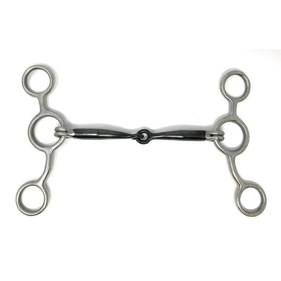 AJ Tack Junior Cow Horse Sliding Gag Bit
