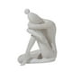 thumbnail image 1 of Escultura abstracta, decoración de escritorio, sujetalibros decorativo, centro de mesa, arte moderno Blanco envejecido., 1 of 9