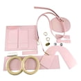 thumbnail image 2 of 1 juego de bolsos de hombro para hacer bricolaje, material para hacer bolsos de cubo con lazo, bolso de mano de PU, piezas para hacer manualidades, , Rosado Salvador Dali Fabricación de bolsos de bricolaje, 2 of 4