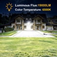 thumbnail image 2 of Focos LED Onforu para exteriores, 200 W, 19 000 lm, IP66, 6500 K, 2 unidades, 2 of 7