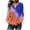 Orange, variant on Gradient Tops for Women Long Sleeve Women's Tunics Loose Fit Ladies Blouse for Leggings