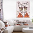 thumbnail image 1 of Funny Hipster Leopard with Glasses - Animal Canvas Art Print, 1 of 3