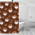 thumbnail image 4 of Sigee Sloths Need More Coffee for Waterproof Fabric Shower Curtain 72" W x 72" H for Bathroom Shower Curtain, 4 of 5