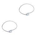 thumbnail image 4 of Dalazy Motorcycle Brake Oil Hose Line Pipe Fitting Durable Stainless Steel Braided Silver 120cm 2Set, 4 of 6