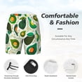 thumbnail image 5 of Sigee Green Avocado Print Mens Swim Trunks with Compression Liner Quick Dry Swim Stretch Beach Shorts with Pockets,S-3XL, 5 of 7