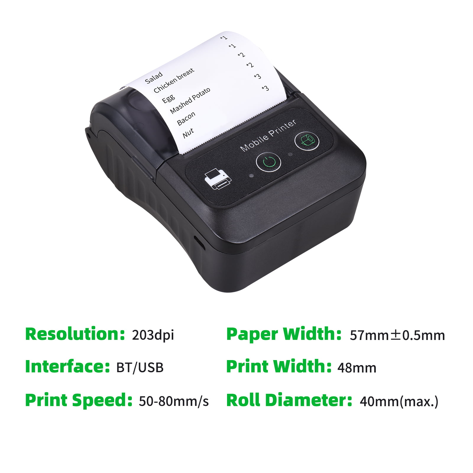 PeriPage Mini Portable Paper Photo Pocket Thermal Printer 58 mm Printing Wireless Bluetooth Android iOS Printers Pink 