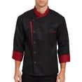 thumbnail image 4 of Jowowha Chef Work Uniform Mens Womens Long Sleeve Chef Jacket Coat for Kitchen Restaurant Hotel Work Black L, 4 of 8
