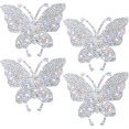 thumbnail image 1 of 4 pegatinas de cristal para coche, diseño de mariposa, cristal ostentoso, con diamantes de imitación, para parachoques de coche, ventana, portátiles, 1 of 5