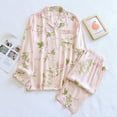 thumbnail image 2 of Pijama de manga larga con botones Gibobby Primavera Otoño Rosa XL, 2 of 5