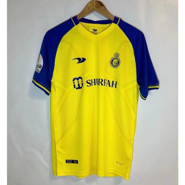 2022 2023 Al-Nassr FC Home away Polera Negra De Fútbol Para Hombres Fanspangjing