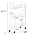 thumbnail image 2 of Household Essentials Slimline 3-Shelf Utility Cart, 2 of 7