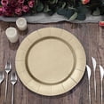 thumbnail image 5 of BalsaCircle 10 Champagne 13" Round Disposable Paper Charger Plates Wedding, 5 of 8