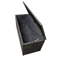 thumbnail image 6 of Grey Wicker Patio Deck Box with 113 Gallon Storage and Metal Frame, 6 of 9
